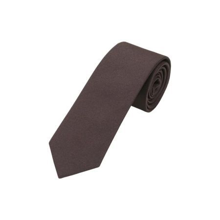 TIE SOLID 20 DARK BROWN