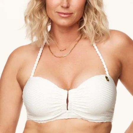 TIDE LINE STRAPLESS BIKINI IVORY