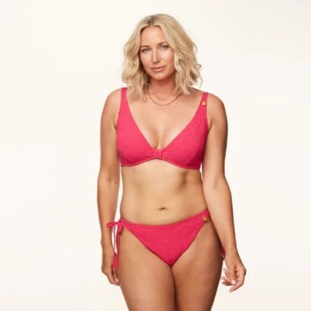 PINK GARDEN PLUNGE BIKINI 005 PINK
