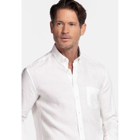 IVY LONG SLEEVE BUTTON DOWN 10 BRIGHT WHITE