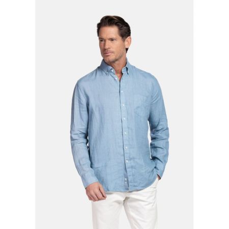IVY LONG SLEEVE BUTTON DOWN 64 BLUE