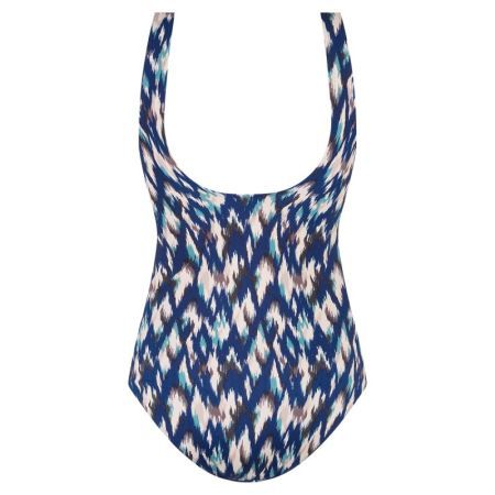 SWIMSUIT SOFT CUP V NECK 5025 IKAT BLUE