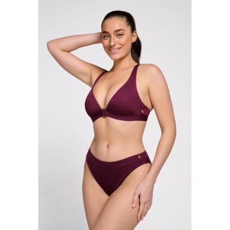 TRIANGLE BUCKLE PUSH-UP 1452 Wine Red