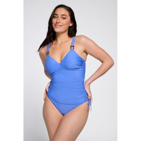 TOP V-NECK PADDED 1608 Ocean Blue