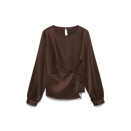 VMSKY LS WRAP TOP WVN 264475 Chicory