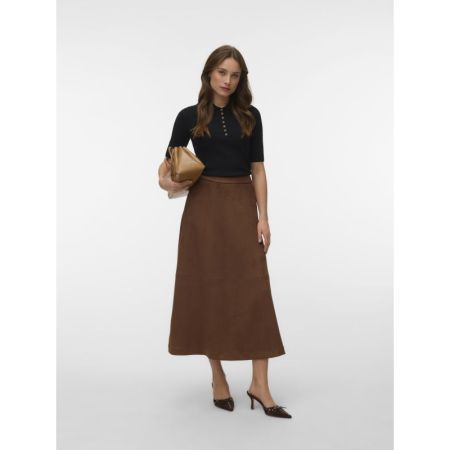VMJOSE OLIVE HW ANKLE SKIRT 288475 Cocoa Br