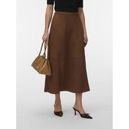 VMJOSE OLIVE HW ANKLE SKIRT 288475 Cocoa Br