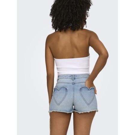 ONLZUMA HEART POCKET DNM SHORT 177934 Light Bl