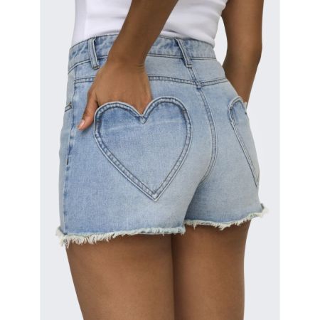 ONLZUMA HEART POCKET DNM SHORT 177934 Light Bl
