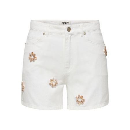 ONLVEGA SHELL MOM SHORTS DNM 179707 White De