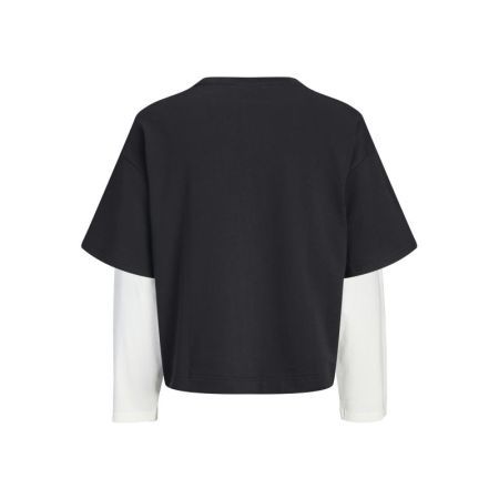 JCOECHO DOUBLE LAYERED SWEAT C 178012 Black
