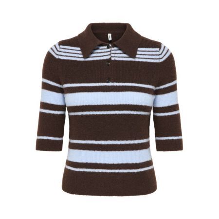 ONLLOUISIA SS COLLAR POLO KNT 237375005 Coffe