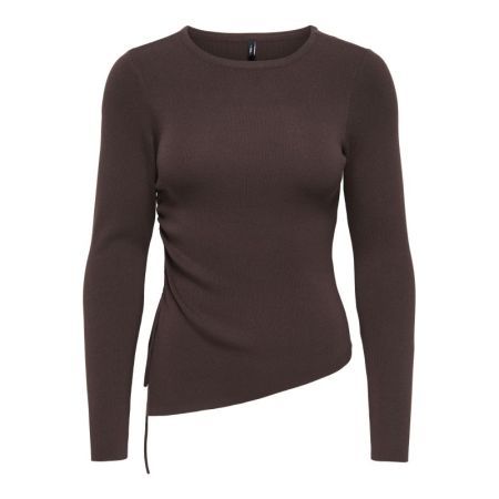 ONLMIL LS ASYMMETRIC O-NECK KN 237375 Coffee B
