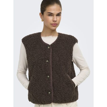 ONLINES TEDDY WAISTCOAT CC OTW 286415 Chocolat