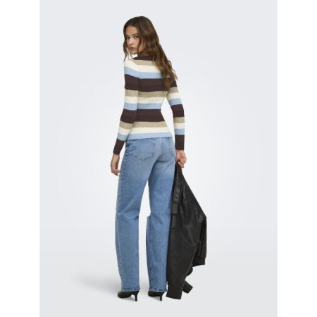 ONLIBI LS O-NECK RIB CC KNT 237375009 Coffe