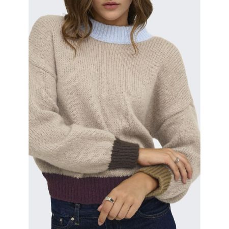 ONLOLINA LS CONTRAST HIGHNECK 193179011 Cashm