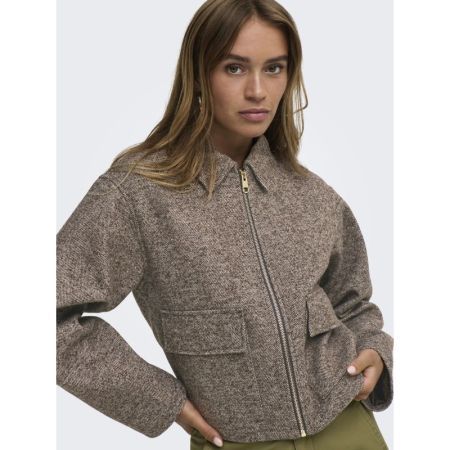 JDYVINGA HERRINGBONE JACKET OT 244915001 Choco