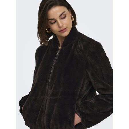 JDYMACY FAUX FUR BALLOON JACKE 244915001 Choco