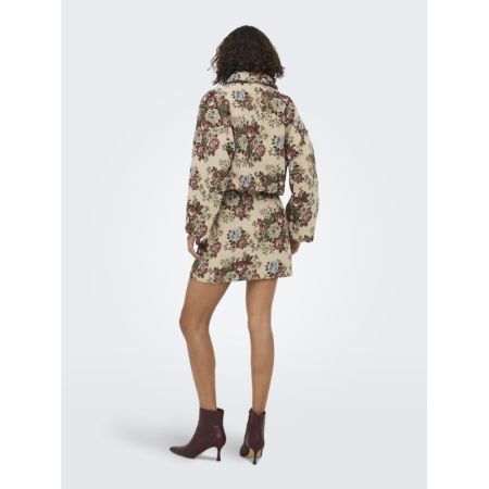 JDYFLOLA HW JACQUARD SHORT SKI 236295001 Crème
