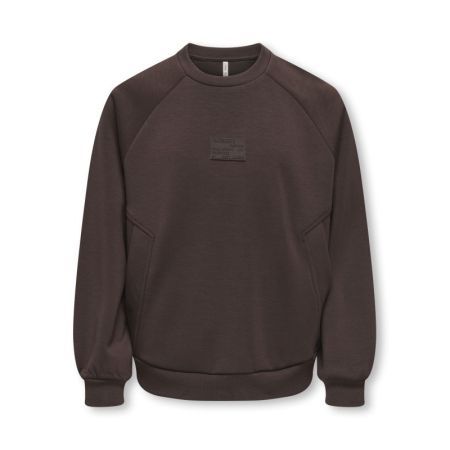 KOGADA LS DETAILED BOXY O-NECK 237375002 Coffe