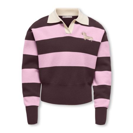 KOGALVI LIFE POLO LS O-NECK KN 184723002 Fudge
