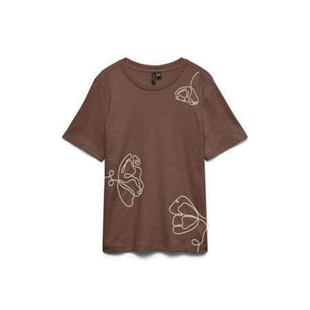 VMIRENE SS O-NECK T-SHIRT JRS 288475002 Cocoa