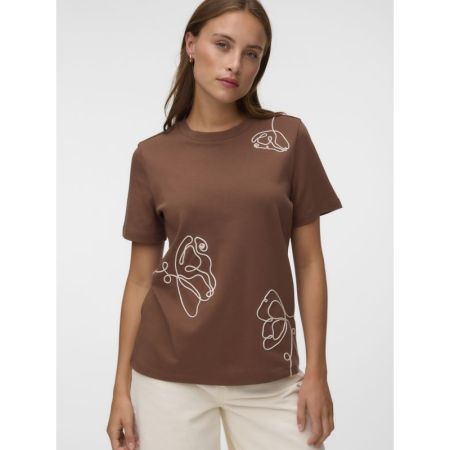 VMIRENE SS O-NECK T-SHIRT JRS 288475002 Cocoa