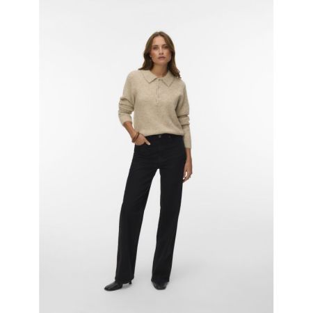 VMCORA LS POLONECK PULLOVER BO 192623003 Silve