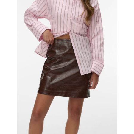 VMCARLY HW SHORT COATED SKIRT 288475 Cocoa Br