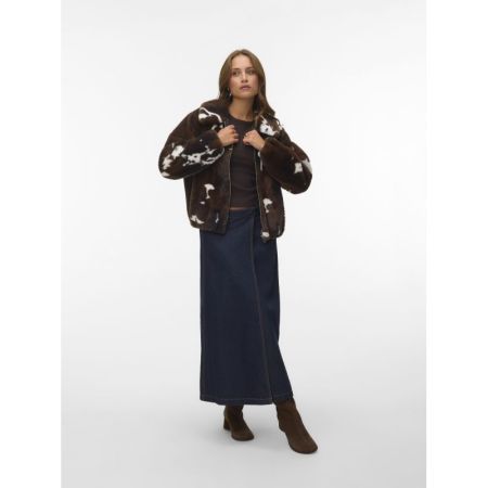 VMSONJACOLLEEN SHORT JACKET BO 297957001 Choco