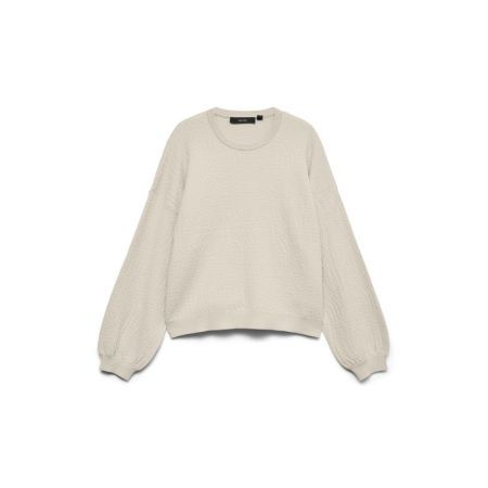 VMNANCY JAQUARD LS O-NECK PULL 222913 Birch