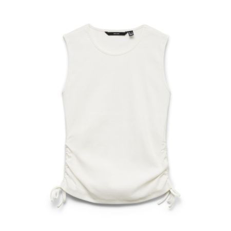 VMKENNEDY SL O-NECK TOP JRS 175598 Snow Whi