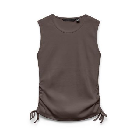 VMKENNEDY SL O-NECK TOP JRS 303923 Chocolat