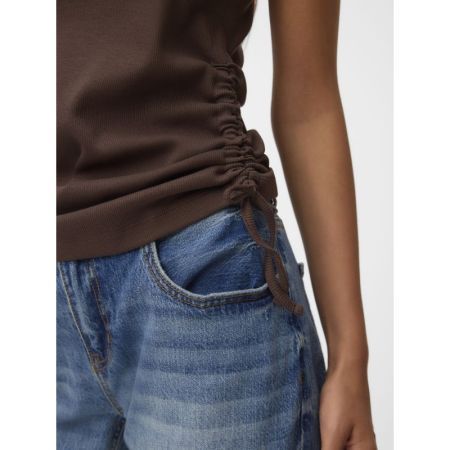 VMKENNEDY SL O-NECK TOP JRS 303923 Chocolat