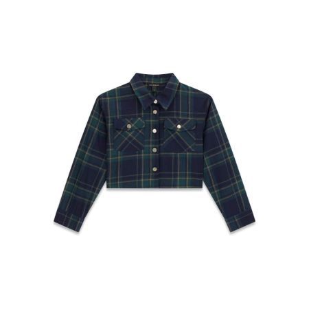 TARTAN BOXY LS SHIRT L81V VARSITY CHECK