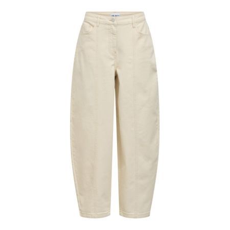 OBJRABEA MW LO BARREL JEANS E 309083001 Beige