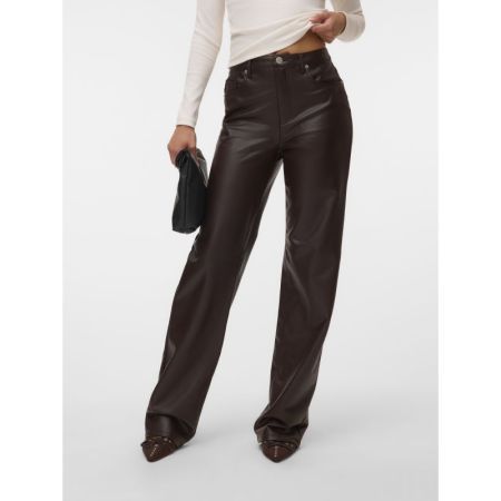 VMTESSA HR WIDE PL PANTS NOOS 297957 Chocolat
