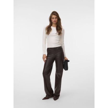 VMTESSA HR WIDE PL PANTS NOOS 297957 Chocolat