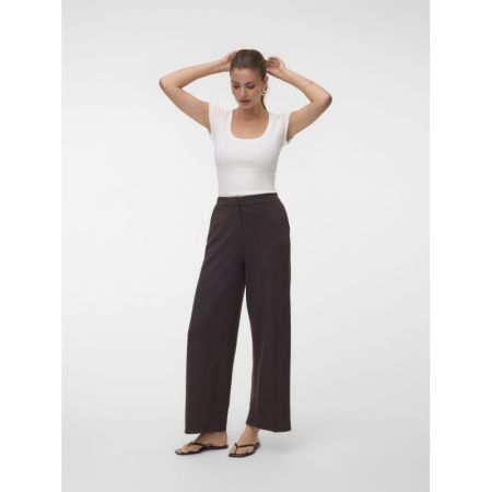 VMBELLIS MW WIDE PANT NOOS 297957 Chocolat