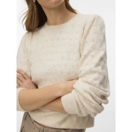 VMDOFFY STITCH LS O-NECK PULLO 222913002 Birch