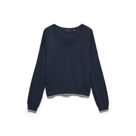 VMBELLA LS 2 WAY V-NECK PULLOV 188780001 Navy