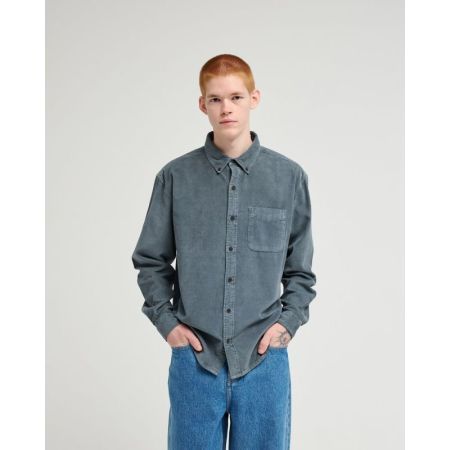 BUTTON DOWN REGULAR CORDUROY KRD0 DARK SLATE