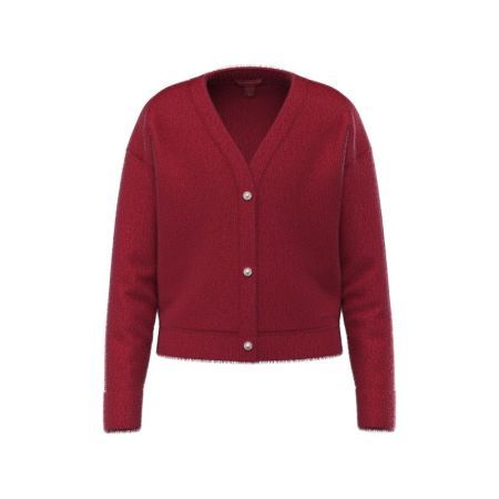 LS CARDIGAN G5B7 BEET JUICE RED