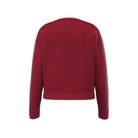 LS CARDIGAN G5B7 BEET JUICE RED