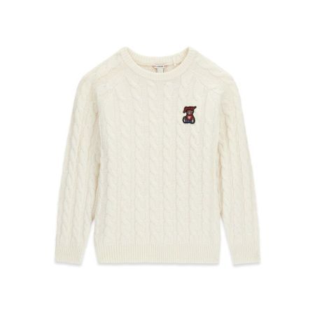 LS SWEATER G012 CREAM WHIT