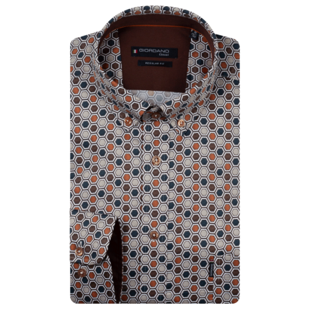 dino long sleeve button down 80 choloate brown