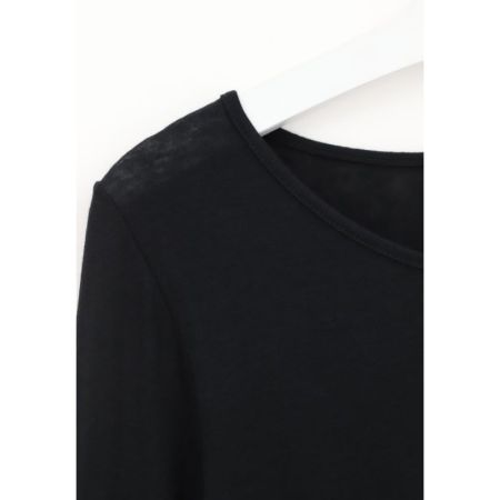 PERFECT LINE CASHMERE-T-SHIRT  9999  BLACK
