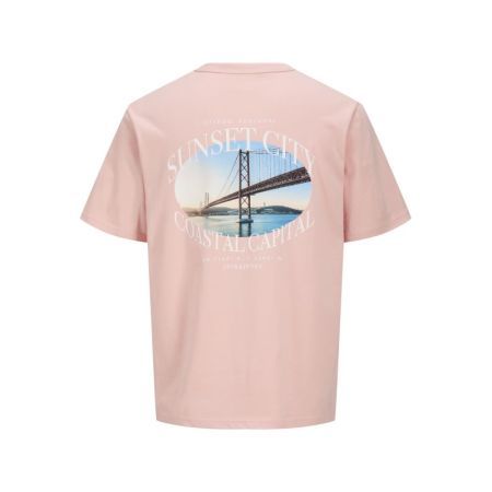 JJCABE TEE SS CREW NECK JNR 177319 Peach Me
