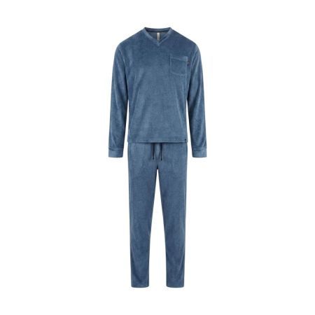 PIJAMA CUELLO PICO 43 AZUL