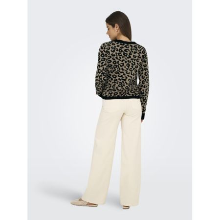 ONLLEO LS V-NECK CARDIGAN KNT  BLACK